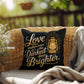 Love Makes Even The Darkest Days Brighter: Indoor/Outdoor Pillow Self-Care for Relaxation, Mindfulness & Emotional Wellness