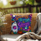 Growing Through The Gloom Halloween Throw Pillow - Trauma Recovery Survivor Gift