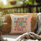 Just Breathe, Baby - You Got This: Indoor/Outdoor Pillow - Groovy Affirmation for Emotional Wellness & Positive Vibes