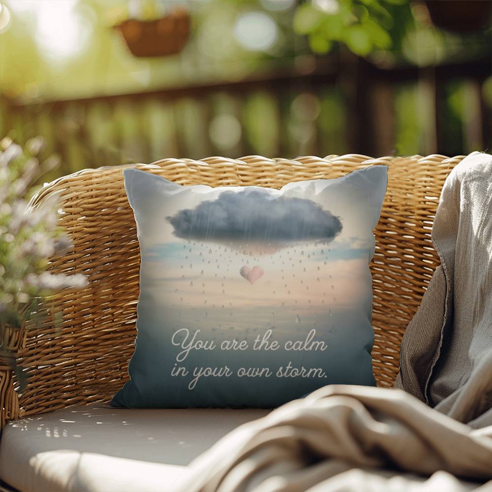 You Are The Calm In Your Own Storm: Indoor/Outdoor Pillow Self-Care for Relaxation, Mindfulness & Emotional Wellness