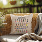 Mental Lexicon: Indoor/Outdoor Pillow - Mental Health Slang From A to Z for Positivity, Awareness & Support