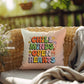 Chill Minds, Open Hearts: Indoor/Outdoor Pillow - Groovy Affirmation for Emotional Wellness & Positive Vibes