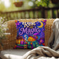 Rest Is Magic Halloween Throw Pillow - Self Care Pumpkin Witch Moon Pillow