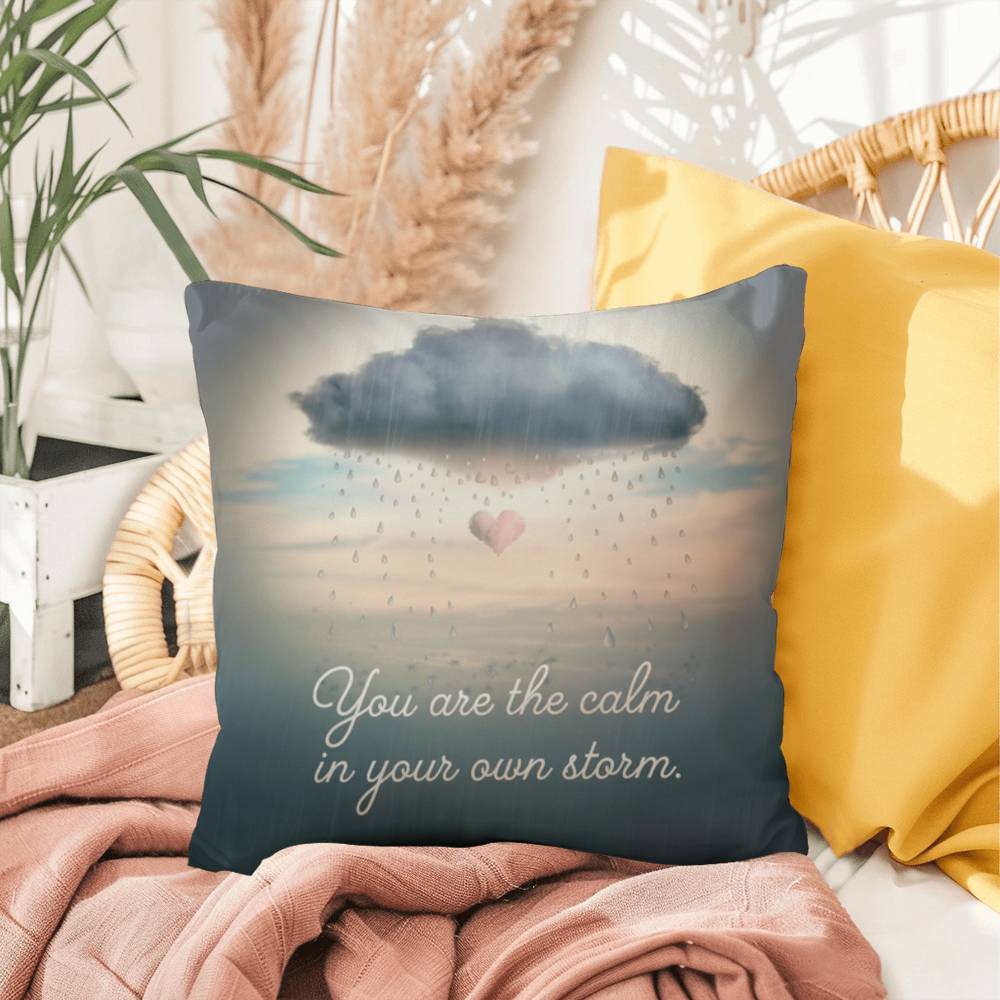 You Are The Calm In Your Own Storm: Indoor/Outdoor Pillow Self-Care for Relaxation, Mindfulness & Emotional Wellness