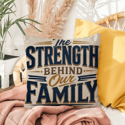 Shop our premium the strength behind our family throw pillow from MySisterIsASurvivor.