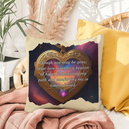 Illuminating My Path: Mom’s Legacy Indoor/Outdoor Pillow - Memorial Gift, Grief Support, Tribute for Mother’s Day or Loss of Mom