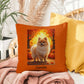 Cream Sable Pomeranian indoor outdoor pillow, custom dog cushion, pet lover accent throw pillow