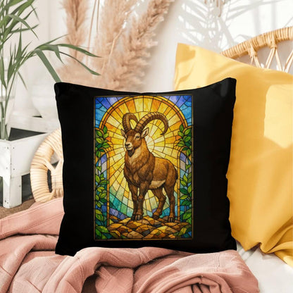 Shop our ibex stained glass style throw pillow featuring the 20" x 20" style option from MySisterIsASurvivor.