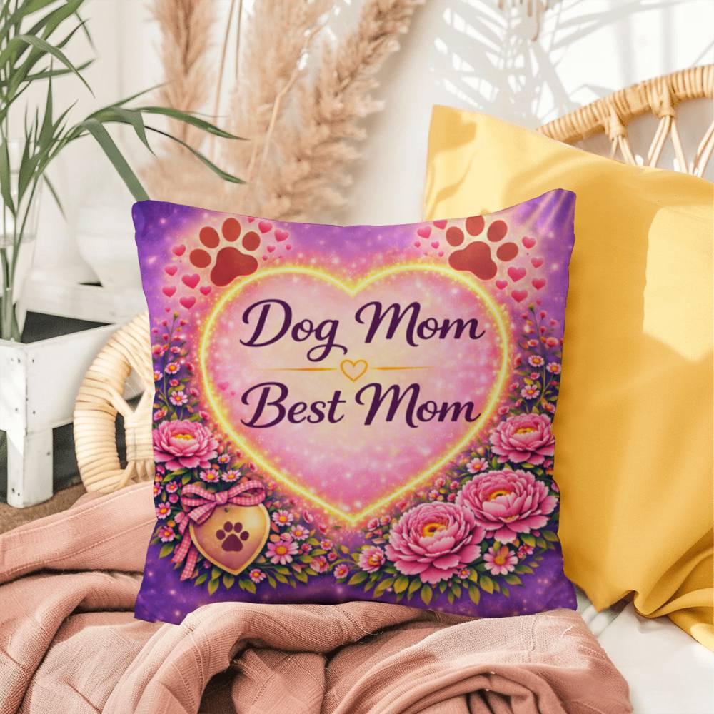 Shop our premium dog mom best mom throw pillow from MySisterIsASurvivor.