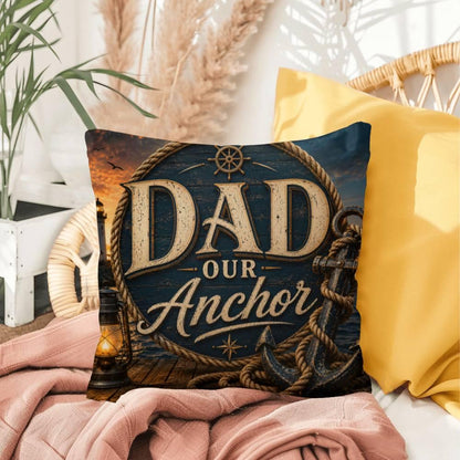 Shop our premium dad our anchor throw pillow from MySisterIsASurvivor.