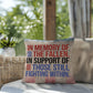 In Memory of the Fallen personalized patriotic pillow for veteran tribute, PTSD awareness, and Memorial Day remembrance