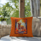 Golden Retriever pillow, custom indoor outdoor dog cushion, water-resistant accent - MySisterIsASurvivor