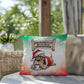 I’m on the Naughty List (Dog) Throw Pillow - Christmas humor gift pillow for dog lovers