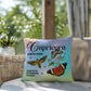 Capricorn Butterfly Indoor/Outdoor Pillow – Zodiac Astrology Decor, Boho Accent for Home & Patio