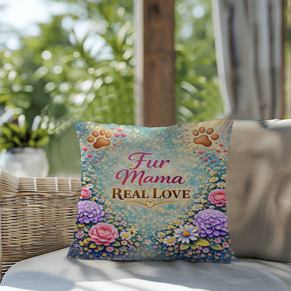 Shop our premium fur mama real love throw pillow from MySisterIsASurvivor.