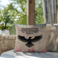 Honoring Sacrifice Indoor/Outdoor Pillow: Resilient Comfort - Mental Health & Memorial Tribute