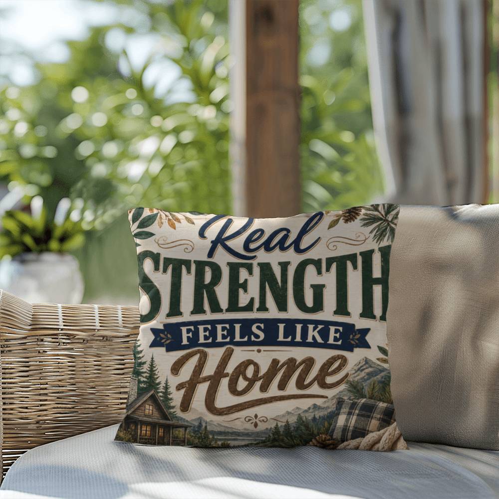 Shop our premium real strength feels like home throw pillow from MySisterIsASurvivor.