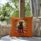 Chocolate Labrador Retriever pillow, personalized indoor outdoor lab dog cushion, home accent - MySisterIsASurvivor