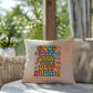 Good Days Start With A Deep Breath: Indoor/Outdoor Pillow - Groovy Affirmation for Emotional Wellness & Positive Vibes