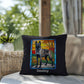 Belgian Malinois (Gray Sable) Indoor/Outdoor Pillow - Personalized Stained Glass Dog Tribute & Comfort Gift