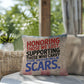 Honoring Those We Lost custom tribute pillow for military remembrance, Memorial Day, and PTSD mental health support