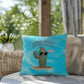 "Current Status: Thriving (Sort Of)" indoor/outdoor pillow, mental health support cushion for anxiety relief and relaxation.