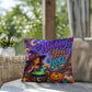 Witching You Well Halloween Throw Pillow - Witch Cauldron Moon Fall Pillow