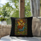 Shop our premium deer stained glass style throw pillow from MySisterIsASurvivor.