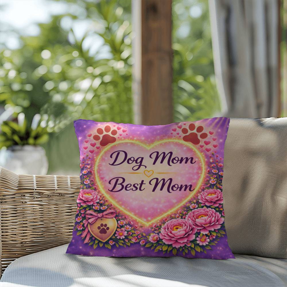 Shop our premium dog mom best mom throw pillow from MySisterIsASurvivor.
