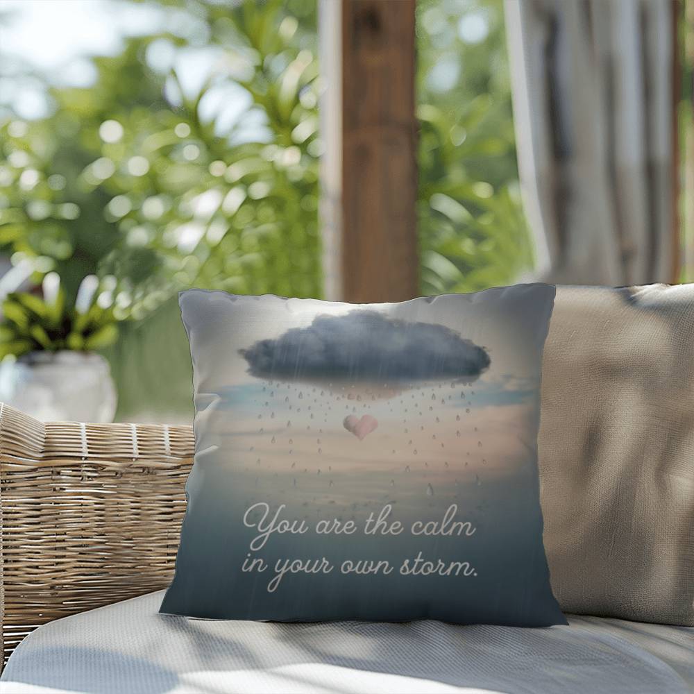 You Are The Calm In Your Own Storm: Indoor/Outdoor Pillow Self-Care for Relaxation, Mindfulness & Emotional Wellness