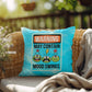 Warning: May Contain Mood Swings Indoor/Outdoor Pillow, Custom Anxiety Relief Cushion for Mental Health Support & Self-Care