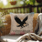 True Remembrance Means Caring Indoor/Outdoor Pillow: Resilient Comfort - Mental Health & Memorial Tribute