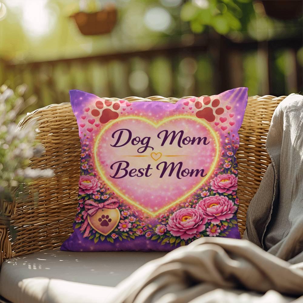 Shop our premium dog mom best mom throw pillow from MySisterIsASurvivor.