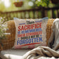 Their Sacrifice Is Remembered custom tribute pillow for Memorial Day, PTSD support, and honoring military service