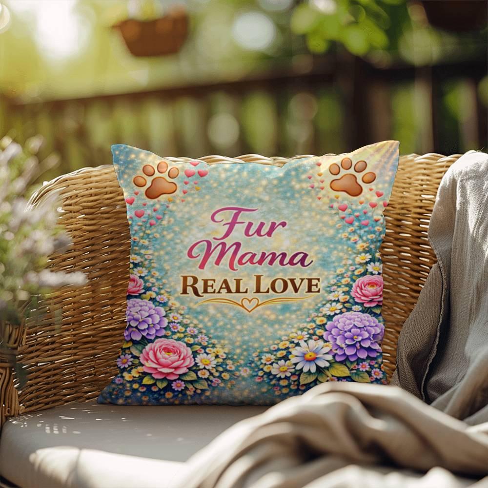 Shop our premium fur mama real love throw pillow from MySisterIsASurvivor.