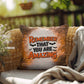 Indoor/outdoor pillow with “Remember That You Are Amazing” for positivity and encouragement