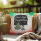 Silent Night, Peaceful Mind Throw Pillow - Calm holiday mental health Christmas gift pillow