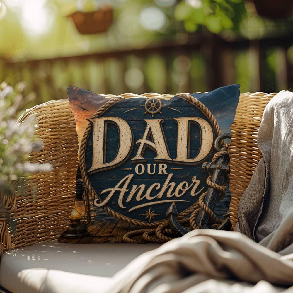Shop our premium dad our anchor throw pillow from MySisterIsASurvivor.