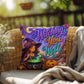 Witching You Well Halloween Throw Pillow - Witch Cauldron Moon Fall Pillow