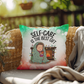 Self-Care is the Best Gift Throw Pillow - Christmas wellness holiday gift decorative pillow