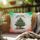 Mentally Festive, Physically Exhausted Throw Pillow - Funny Christmas holiday décor pillow