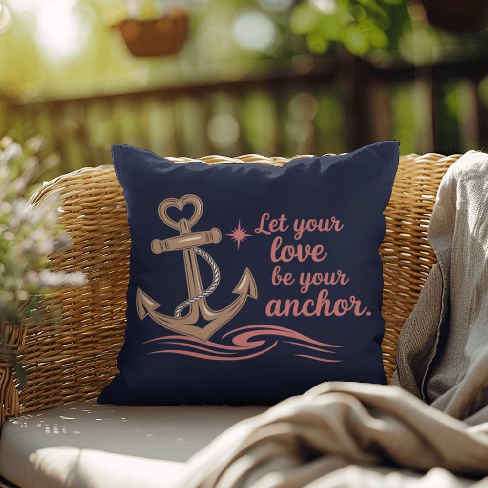 Let Your Love Be Your Anchor: Indoor/Outdoor Pillow Self-Care for Relaxation, Mindfulness & Emotional Wellness