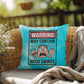 Warning: May Contain Mood Swings Indoor/Outdoor Pillow -Mental Health Support, Self-Care Decor, Anxiety Relief Throw Cushion