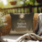 Peace Begins in Stillness Throw Pillow - Mindful Christmas décor for calm and inner peace