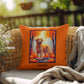 Golden Retriever pillow, custom indoor outdoor dog cushion, water-resistant accent - MySisterIsASurvivor