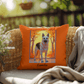 German Shepherd Black & Cream Coat Pillow, Custom Indoor Outdoor Dog Cushion, Water-Resistant