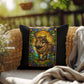 Shop our premium warthog stained glass style throw pillow from MySisterIsASurvivor.