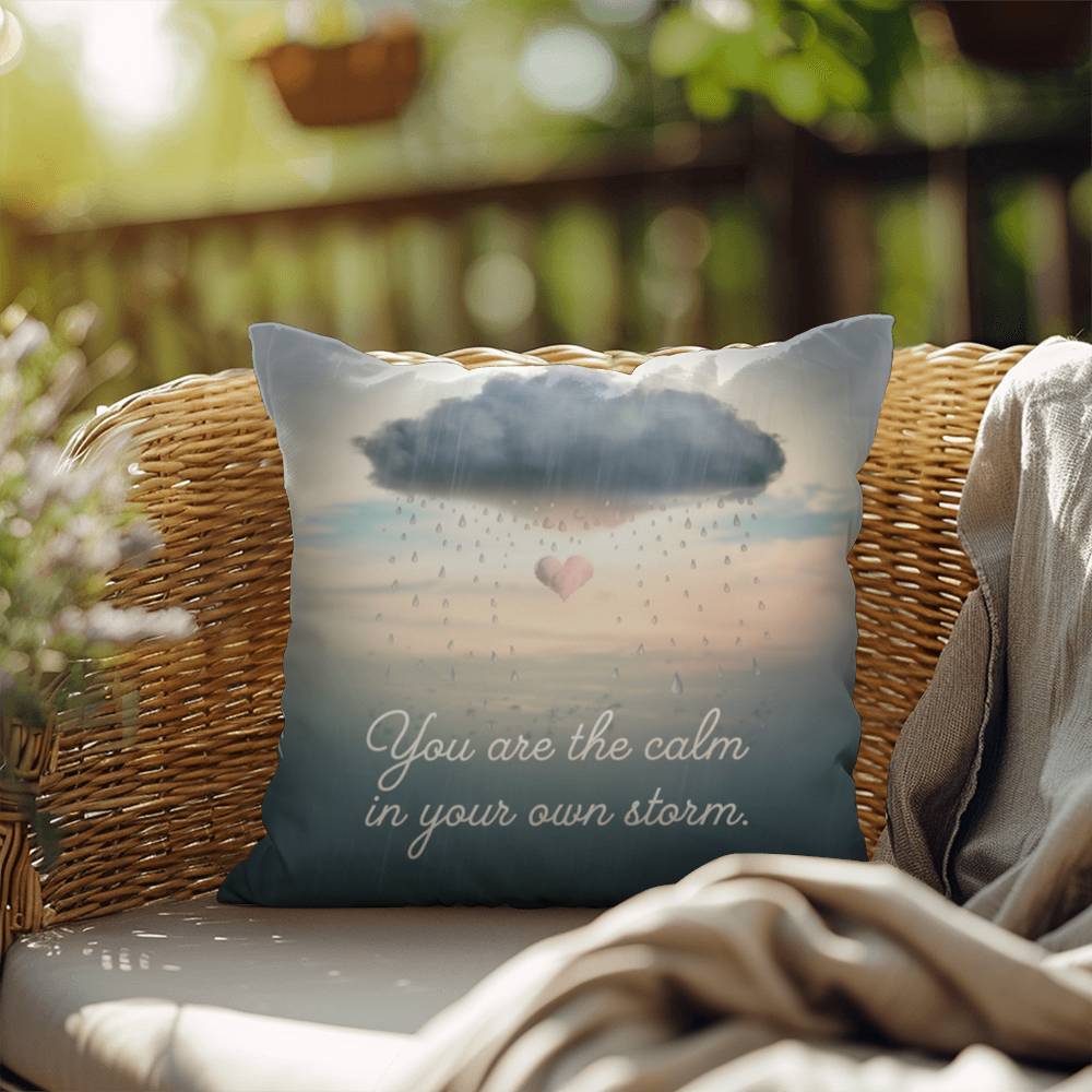 You Are The Calm In Your Own Storm: Indoor/Outdoor Pillow Self-Care for Relaxation, Mindfulness & Emotional Wellness