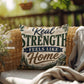 Shop our premium real strength feels like home throw pillow from MySisterIsASurvivor.