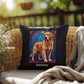 Light Golden Retriever personalized indoor/outdoor pillow, dog lover home or patio throw